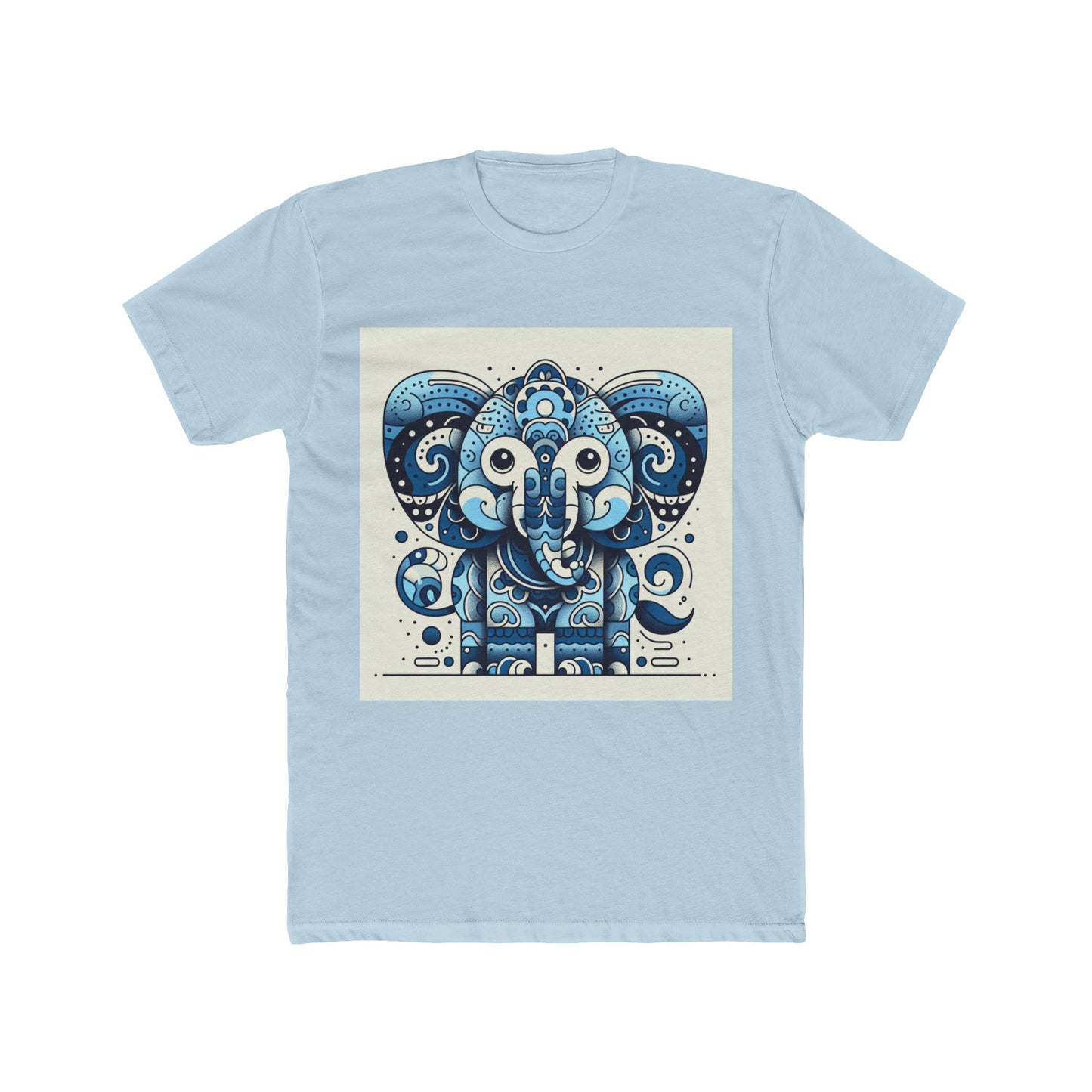 animal artwork unisex t-shirt – blue graphic tee for casual comfort and everyday fashion statement
