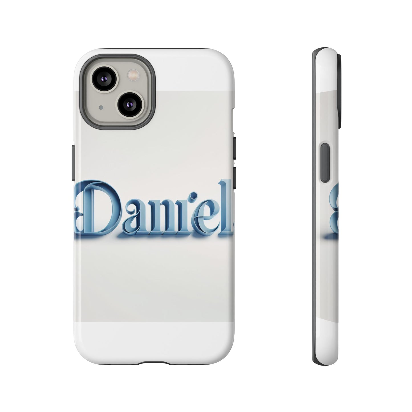 vibrant 3d wrap protective phone case in blue lettering stylish design for unique accessory lovers compatible with iphone 13, 14, 15 & 16 – all models including pro, pro max & plus