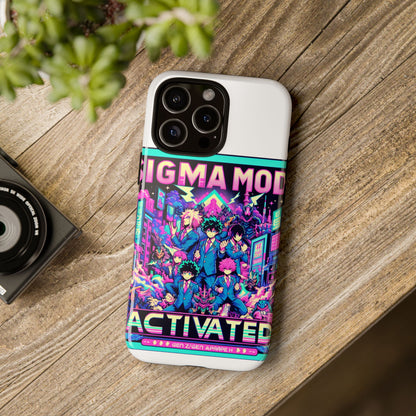 Vibrant Sigma Mode Activated Protective Phone Case for Anime Lovers, 3D Wrap Design, Durable TPU Silicone, UV Protected, Stylish Drop Protection, Gift for Friends