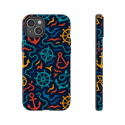 Nautical Multicolor Protective Phone Case with 3D Wrap Design for Unique Style and Self-Expression Compatible with iPhone 13, 14, 15 & 16 – all models including Pro, Pro Max & Plus