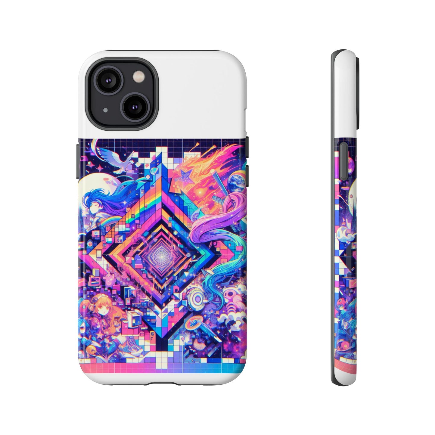 no cap just facts 3d wrap protective phone case for anime lovers, durable shock absorption, uv protected, stylish accessory for men and women