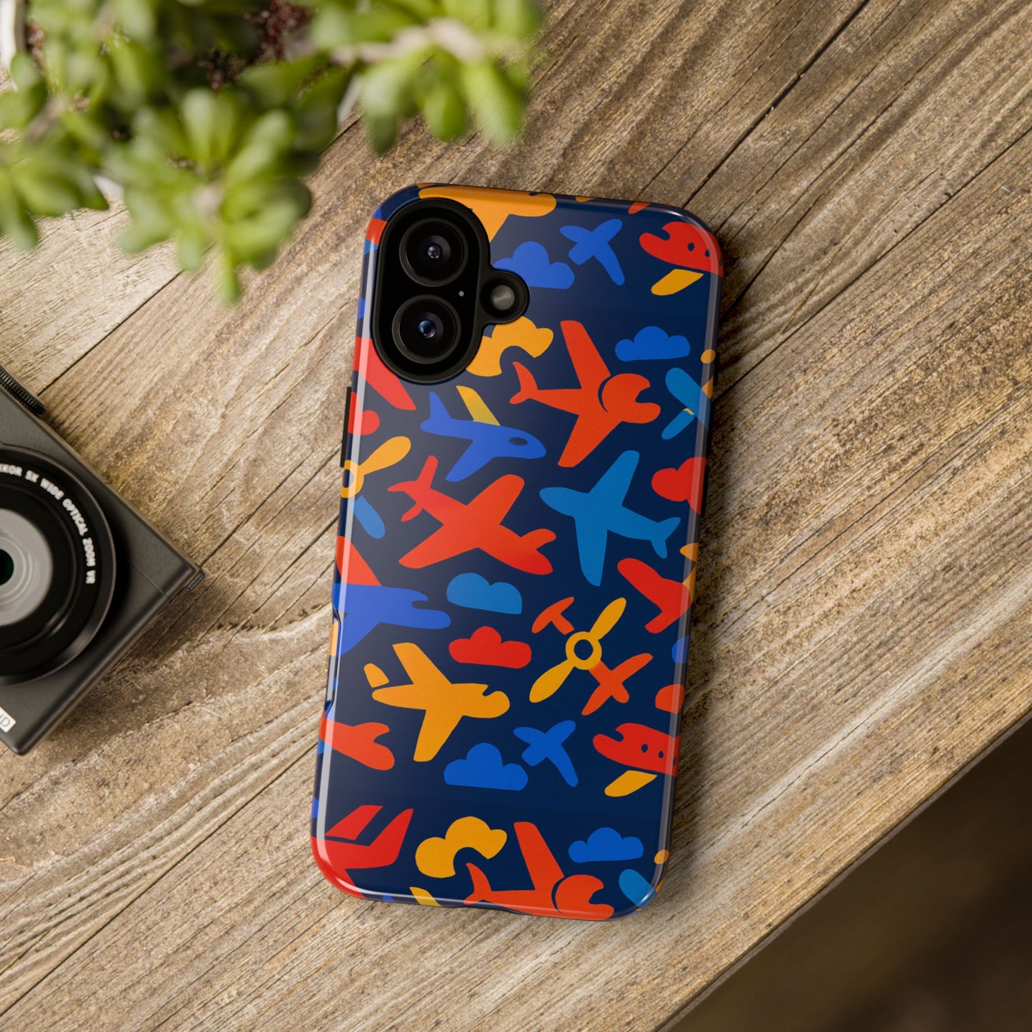 vibrant 3d wrap protective phone case with colourful aviation design for stylish protection compatible with iphone 13, 14, 15 & 16 – all models including pro, pro max & plus