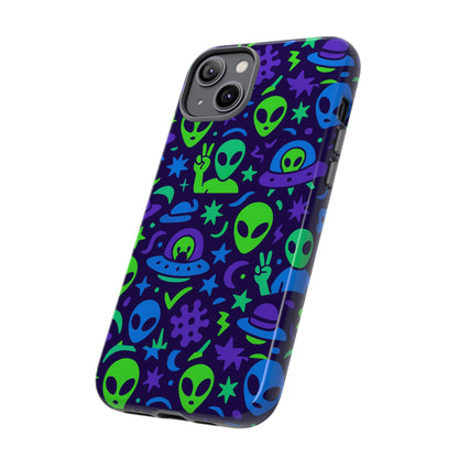 Multicolour Alien 3D Wrap Protective Phone Case, Playful Anime Design for Unisex Self-Expression, Stylish Protection, Compatible with iPhone 13, 14, 15 & 16 – all models including Pro, Pro Max & Plus