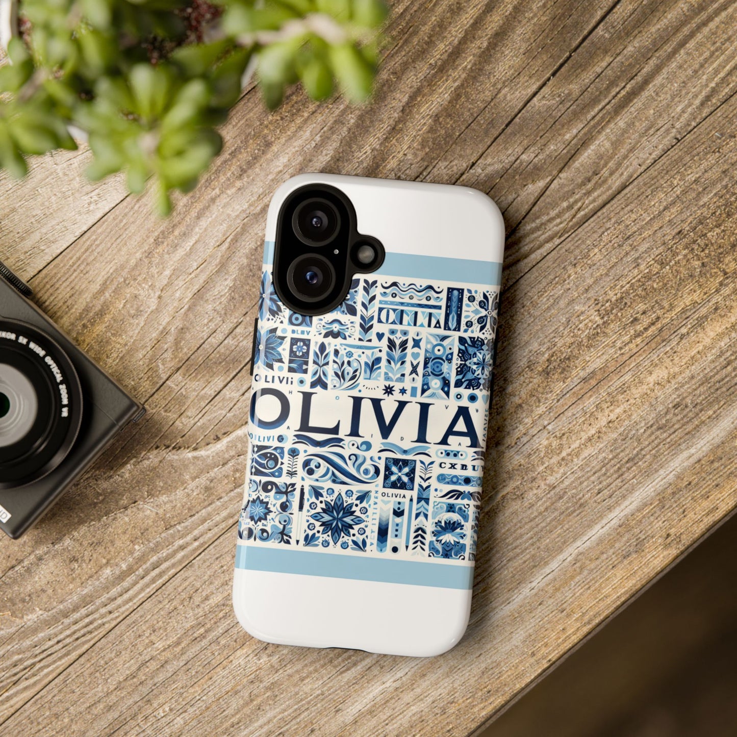 vibrant 3d wrap protective phone case in blue floral design for stylish protection compatible with iphone 13, 14, 15 & 16 – all models including pro, pro max & plus