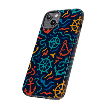 Nautical Multicolor Protective Phone Case with 3D Wrap Design for Unique Style and Self-Expression Compatible with iPhone 13, 14, 15 & 16 – all models including Pro, Pro Max & Plus