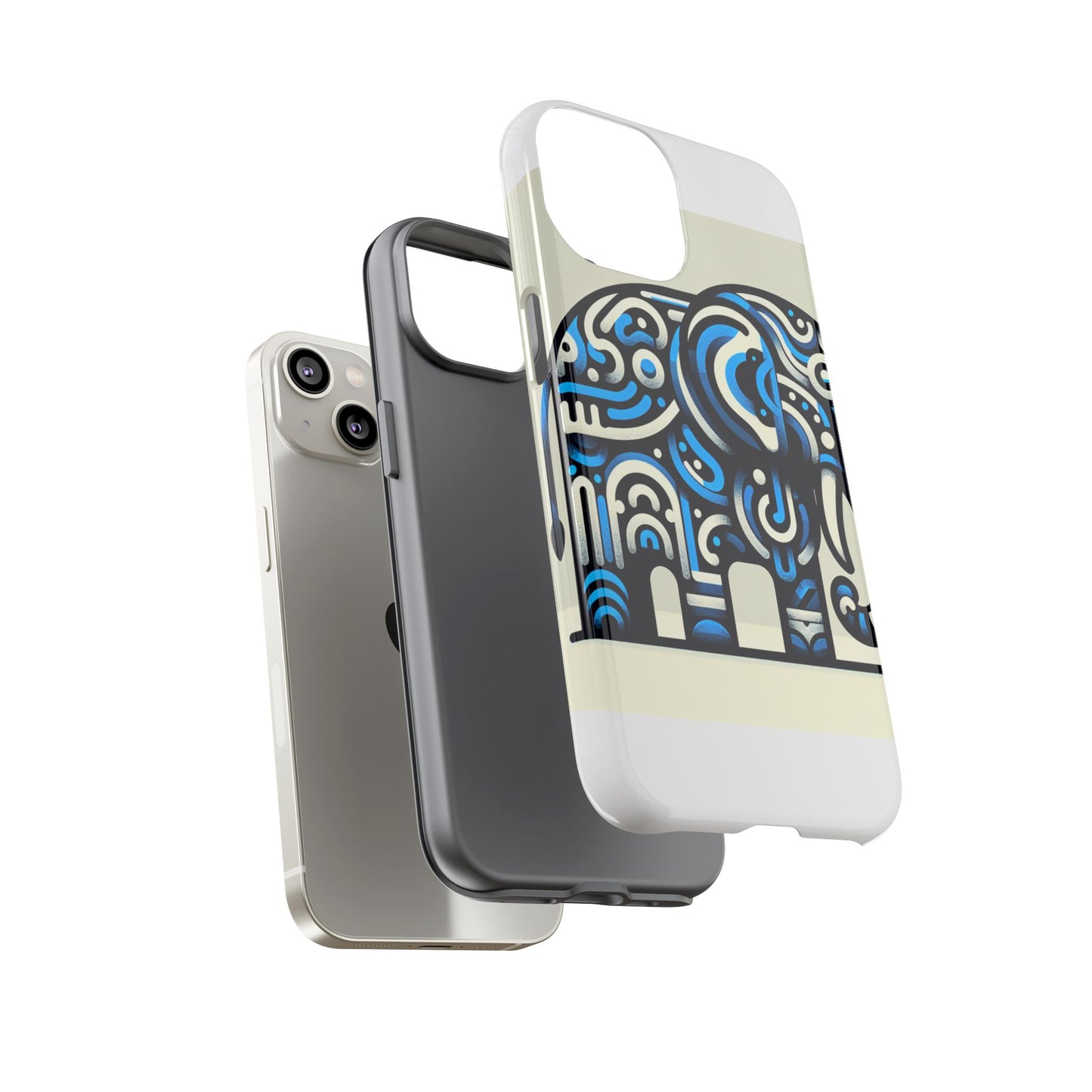 vibrant 3d elephant design protective phone case for stylish protection compatible with iphone 13, 14, 15 & 16 – all models including pro, pro max & plus