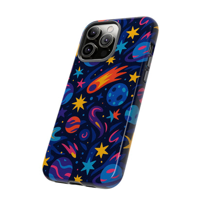 Vibrant 3D Space Design Protective Phone Case for Stylish Protection and Self-Expression Compatible with iPhone 13, 14, 15 & 16 – all models including Pro, Pro Max & Plus
