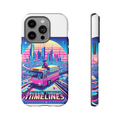 Bussin Through Timelines Protective Phone Case for Anime Lovers, Durable 3D Wrap Design, Shock Absorbent TPU Silicone, UV Protected, Stylish Accessory for Smartphones