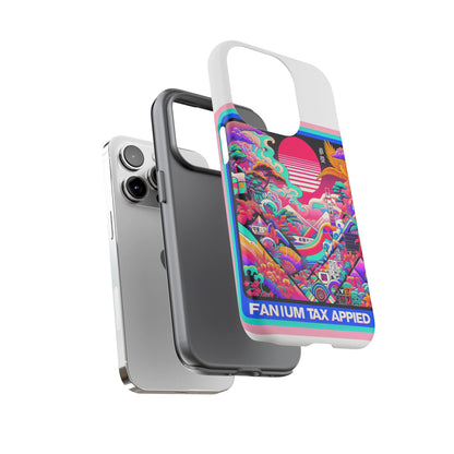Fanum Tax Applied Protective Phone Case, 3D Wrap Design, Durable Silicone Liner, UV Protected, Shock Absorbing, Fun Anime and Comic Style, Ideal Gift for Tech Enthusiasts