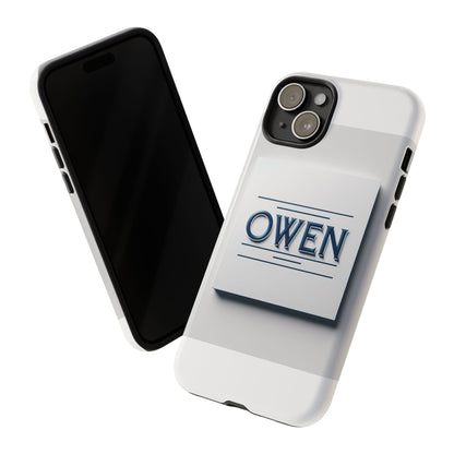 Personalised 3D Wrap Protective Phone Case in Elegant White and Blue Design for Stylish Protection Compatible with iPhone 13, 14, 15 & 16 – All Models Including Pro, Pro Max & Plus