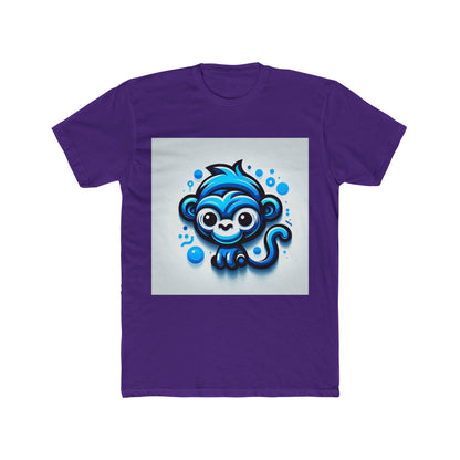 Stylish Unisex T-Shirt - Blue Animal Print, Comfortable Casual Tee for Men and Women, Trendy All-Gender Shirt