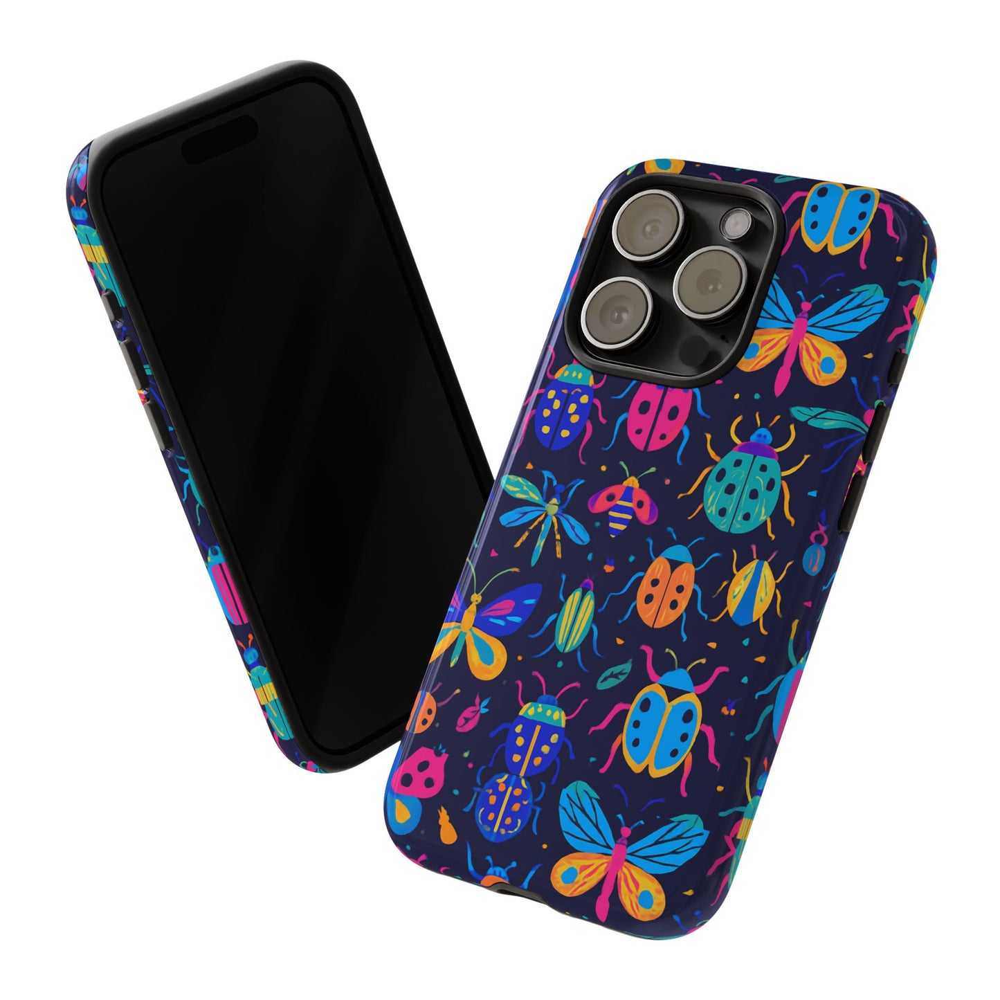 vibrant 3d insect design phone case for stylish protection and unique aesthetic compatible with iphone 13, 14, 15 & 16 – all models including pro, pro max & plus