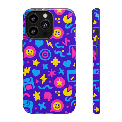Multicolor Y2K Protective Phone Case with 3D Wrap Design – Fun and Playful Accessory Compatible with iPhone 13, 14, 15 & 16 – All Models Including Pro, Pro Max & Plus