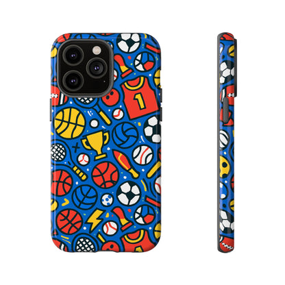 Vibrant Sports-Themed Protective Phone Case with 3D Design for Unique Style – Compatible with iPhone 13, 14, 15 & 16 – All Models Including Pro, Pro Max & Plus