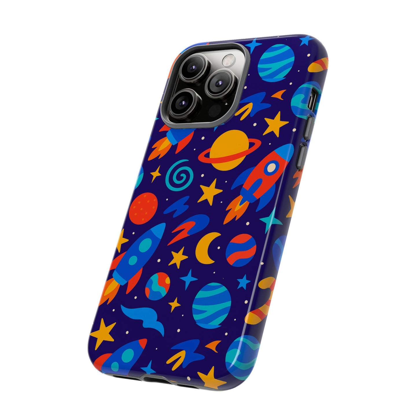 vibrant space theme protective phone case with 3d wrap design for unique expression compatible with iphone 13, 14, 15 & 16 – all models including pro, pro max & plus