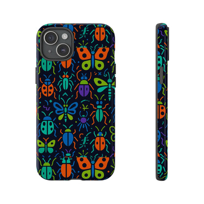 Vibrant 3D Insect Phone Case Colourful Stylish Protective Cover Unique Design for Men and Women Compatible with iPhone 13, 14, 15 & 16 – all models including Pro, Pro Max & Plus