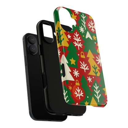 Multicolour Christmas Tree 3D Wrap Phone Case - Fun Festive Holiday Design for Unique Accessories Compatible with iPhone 13, 14, 15 & 16 - all models including Pro, Pro Max & Plus