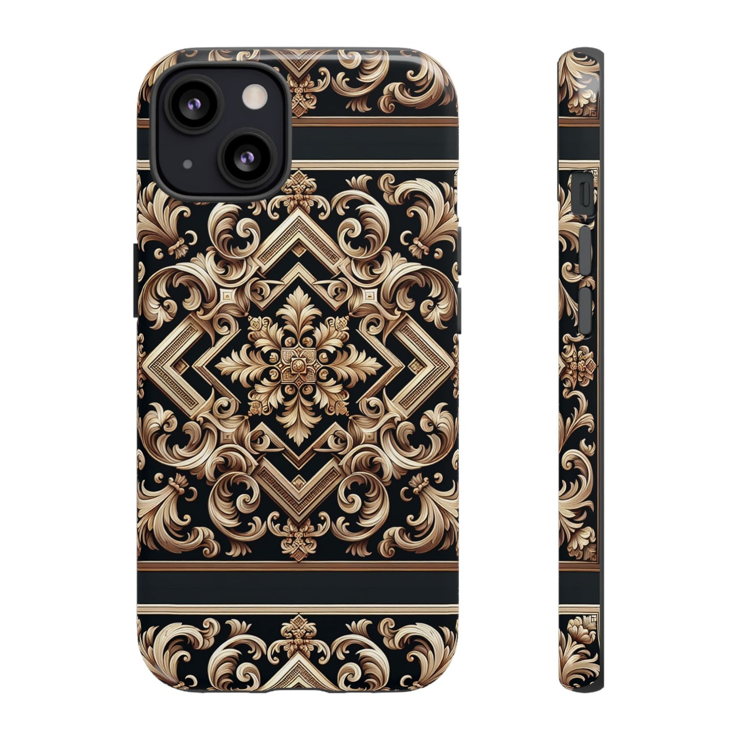 pattern image 10 vibrant 3d phone case for anime and comic fans with baroque design compatible with iphone 13, 14, 15 & 16 – all models including pro, pro max & plus
