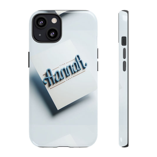 Hannah Blue Phone Case Cute Cartoon Anime Style Shockproof Cover with 3D Wrap Design for Smartphone Protection and Unique Style