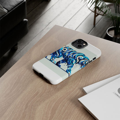 Vibrant 3D Wrap Protective Phone Case with Colourful Tiger Design Stylish Accessory for Men and Women Compatible with iPhone 13, 14, 15 & 16 – all models including Pro, Pro Max & Plus