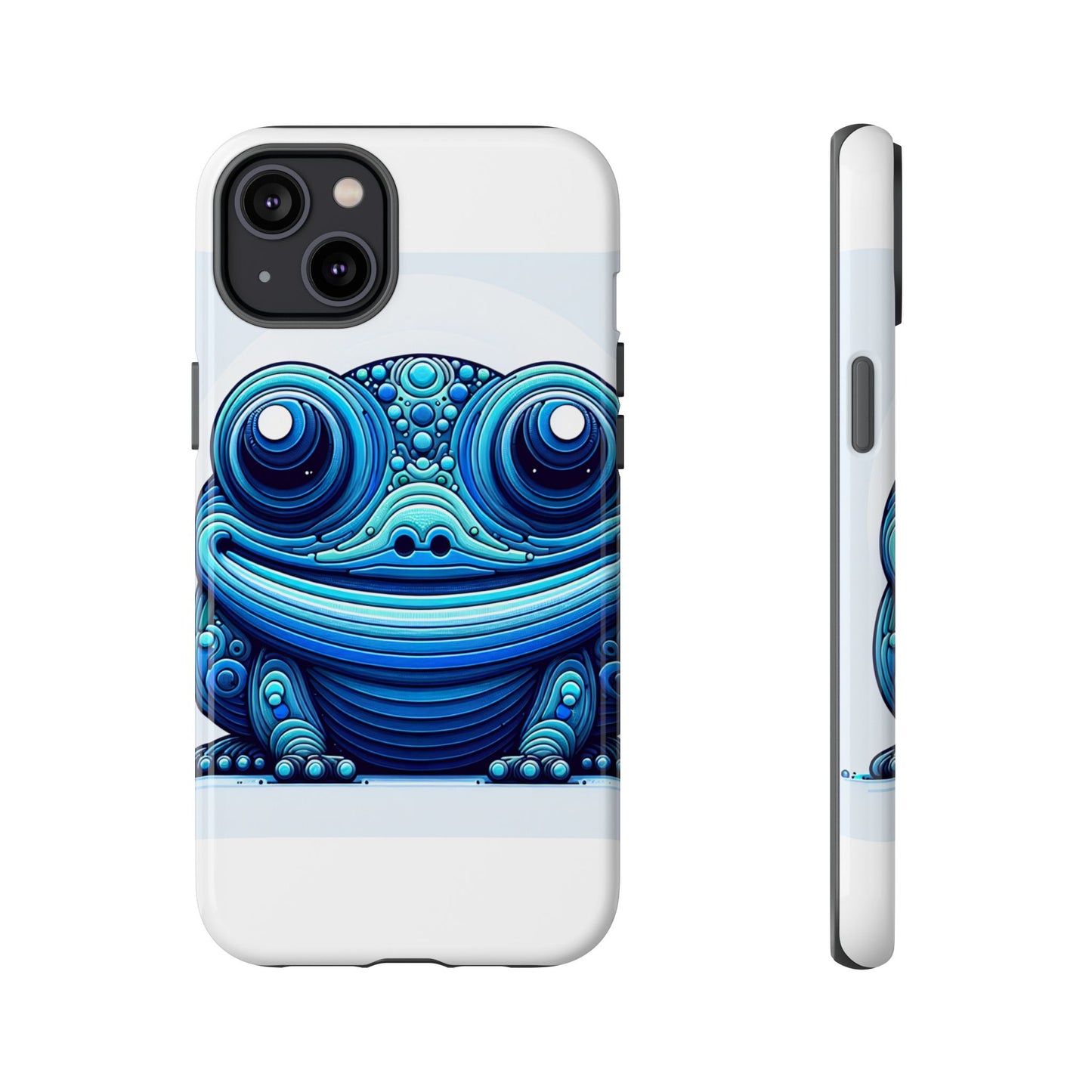 vibrant 3d animal-inspired phone case in blue for stylish protection and unique expression compatible with iphone 13, 14, 15 & 16 – all models including pro, pro max & plus