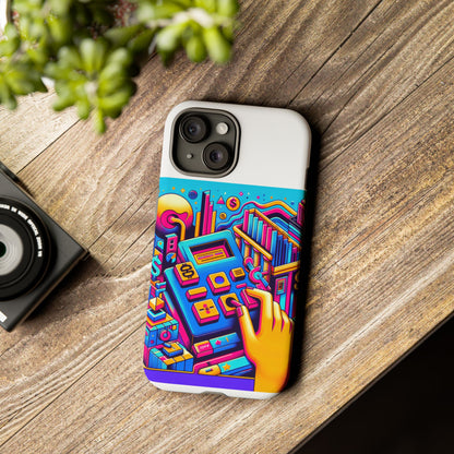 Fantum Finance Dept Protective Phone Case, 3D Wrap Design, Durable Silicone Liner, UV Protected, Ideal Gift for Tech Enthusiasts and Anime Lovers