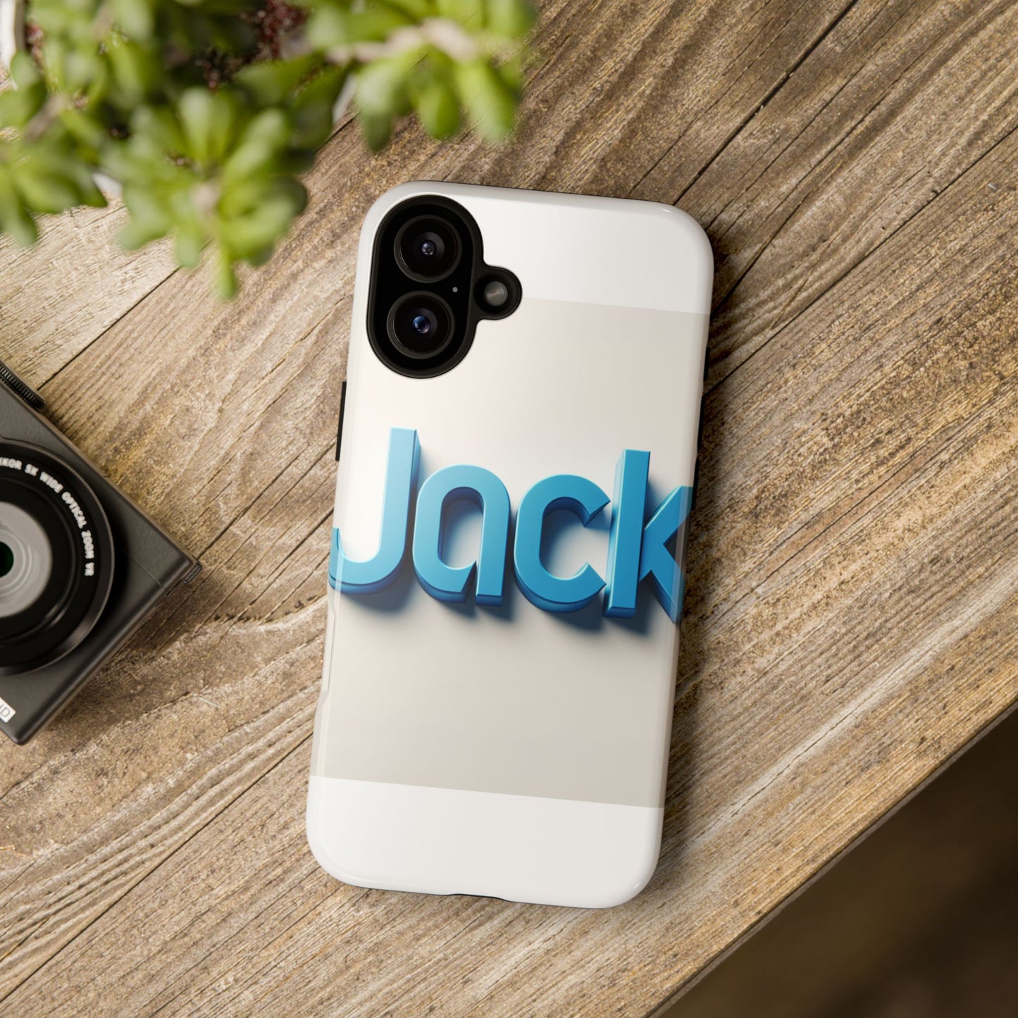 vibrant blue 3d text phone case for stylish protection, unique retro design for men and women, compatible with iphone 13, 14, 15 & 16 – all models including pro, pro max & plus