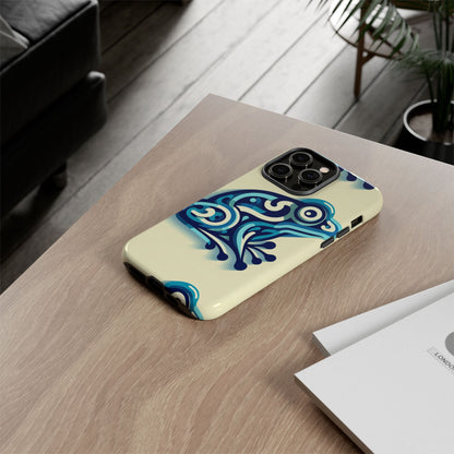 Blue Animal Create 15 3D Wrap Protective Phone Case with Vivid Anime and Comic Inspired Design for Smartphones, Shock Absorption and Durable UV Protected Cover