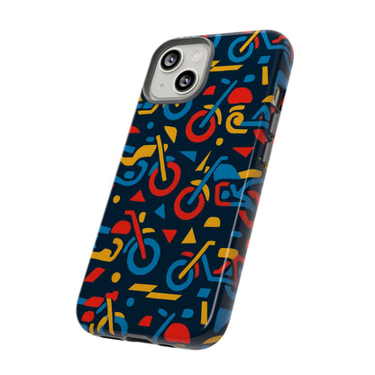 Multicolour Motorcycle Phone Case – Vibrant Art Design for Stylish Protection – Compatible with iPhone 13, 14, 15 & 16 – All Models Including Pro, Pro Max & Plus