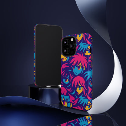 Vibrant 3D Anime Phone Case with Retro Design for Stylish Protection – Unique Accessory for Self-Expression Compatible with iPhone 13, 14, 15 & 16 – all models including Pro, Pro Max & Plus
