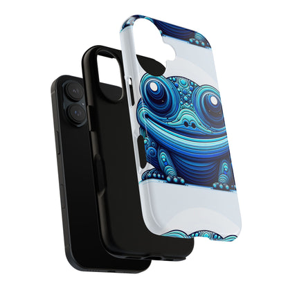 Cool Blue Animal Create 4 3D Wrap Protective Phone Case for Smartphones with Vibrant Animal Design and Shock Absorption