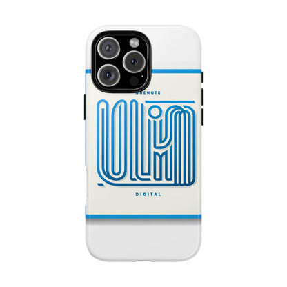 Vibrant 3D Wrap Phone Case in Blue Alphabet Design for Stylish Protection Compatible with iPhone 13, 14, 15 & 16 – All Models Including Pro, Pro Max & Plus