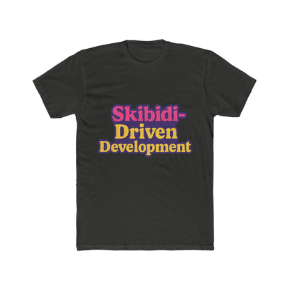 Skibidi-Driven Development Meme Purple Unisex T-Shirt - Trendy Viral Graphic Tee