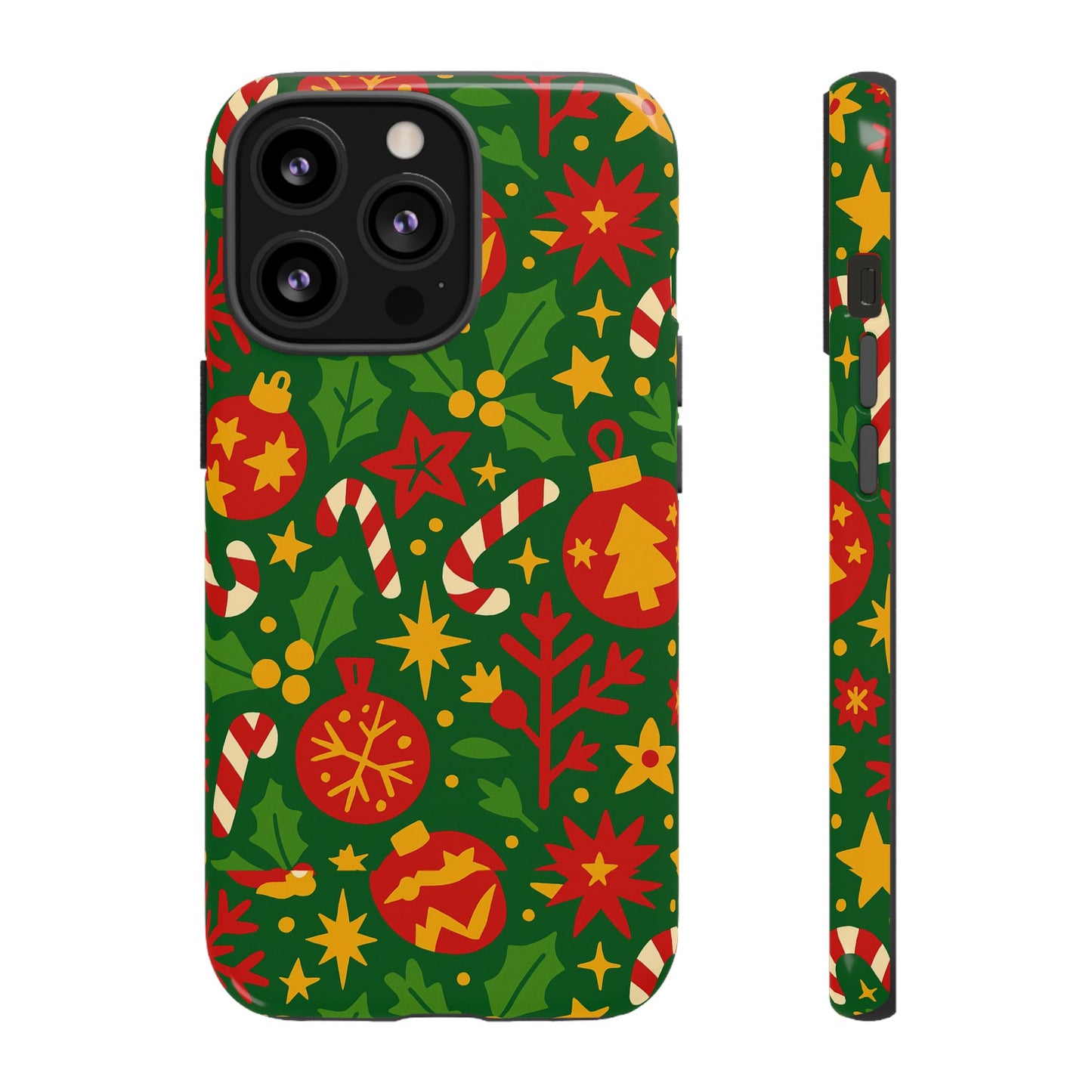 vibrant christmas themed 3d wrap phone case for smartphones - fun holiday accessory for self-expression compatible with iphone 13, 14, 15 & 16 – all models including pro, pro max & plus