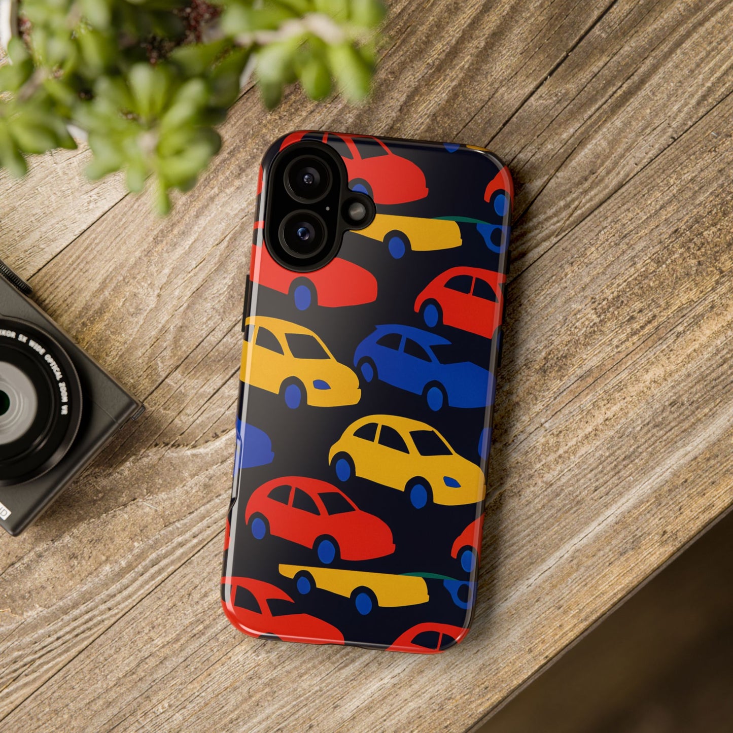 multicolour 3d car design protective phone case stylish accessory for unique expression compatible with iphone 13, 14, 15 & 16 – all models including pro, pro max & plus