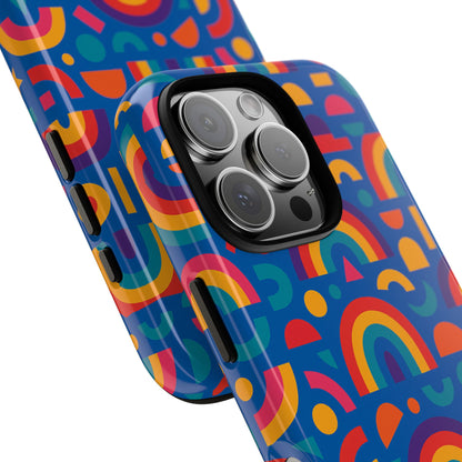 Rainbow 3D Wrap Protective Phone Case Stylish Accessory for Adults and Teens Compatible with iPhone 13, 14, 15 & 16 – All Models Including Pro, Pro Max & Plus