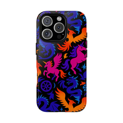 Vibrant 3D Fantasy Design Protective Phone Case for Stylish Protection Compatible with iPhone 13, 14, 15 & 16 – All Models Including Pro, Pro Max & Plus