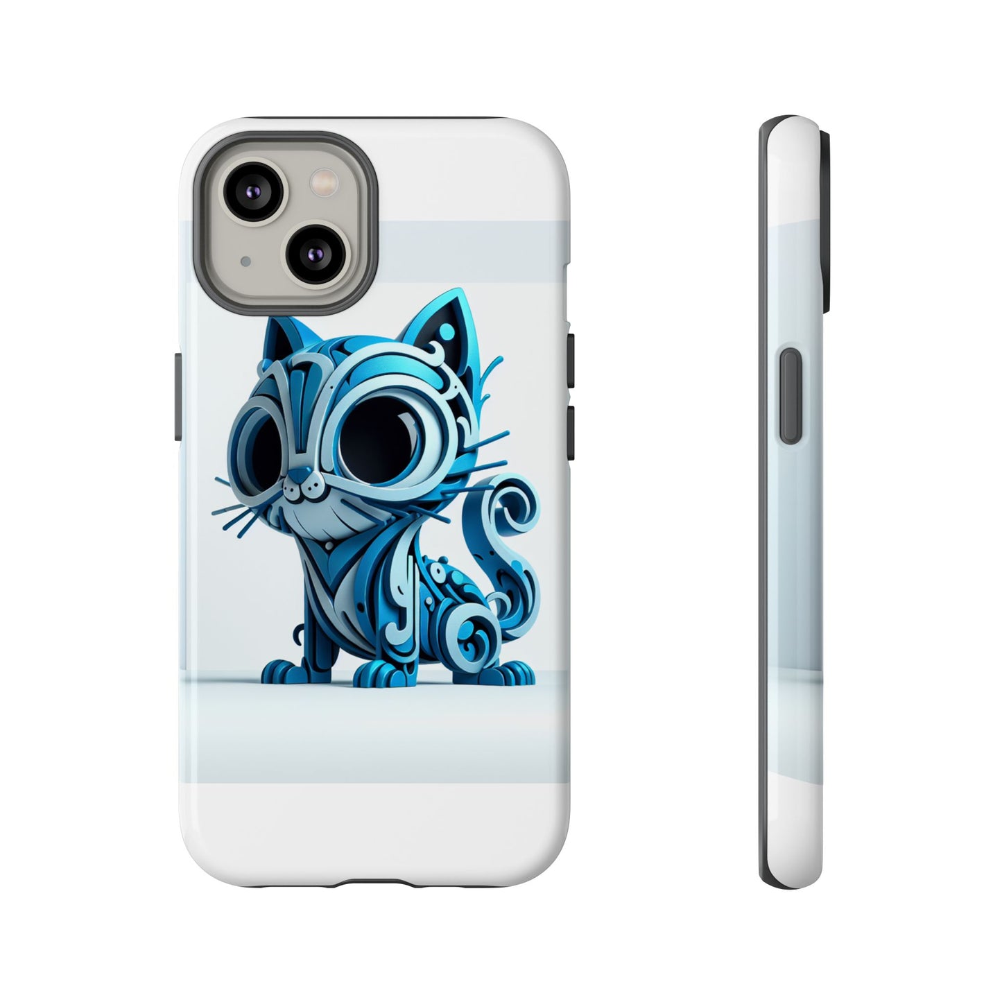vibrant 3d cat design phone case – playful protection accessory for self-expression – compatible with iphone 13, 14, 15 & 16 – all models including pro, pro max & plus