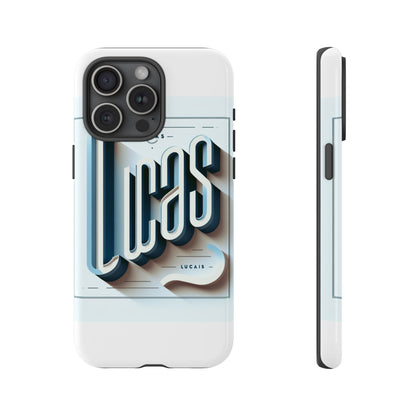 3D Wrap Protective Phone Case in Blue with Playful Typography Design – Stylish Protection Compatible with iPhone 13, 14, 15 & 16 – All Models Including Pro, Pro Max & Plus