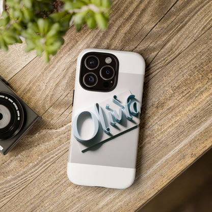 Vibrant 3D Blue Name Phone Case for Stylish Protection – Unique Accessory for Self-Expression Compatible with iPhone 13, 14, 15 & 16 – all models including Pro, Pro Max & Plus
