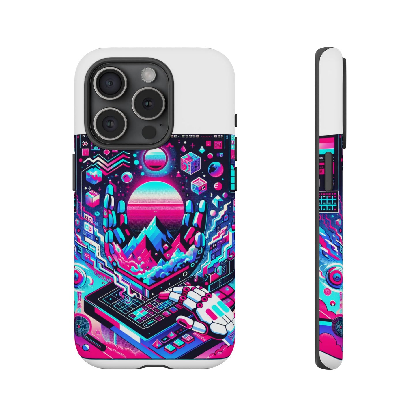 ratio-proof aura protective phone case with 3d wrap design, uv protection, and shock absorption for anime and comic culture fans