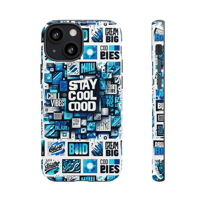 Blue Pattern Image 29 Vibrant 3D Wrap Phone Case for Men and Women Shockproof Silicone Protective Cover with UV Resistance and Glossy or Matte Finish
