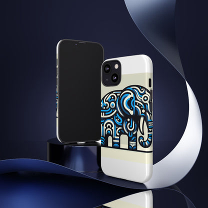 Vibrant 3D Elephant Design Protective Phone Case for Stylish Protection Compatible with iPhone 13, 14, 15 & 16 – all models including Pro, Pro Max & Plus