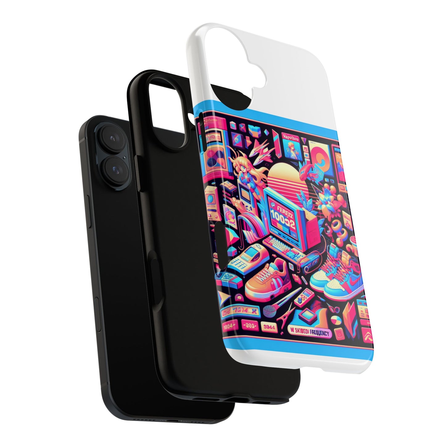 w skibidi frequency 3d wrap protective phone case for anime lovers, durable tpu silicone, shock absorbing, uv protected, glossy or matte finish, unique gift idea