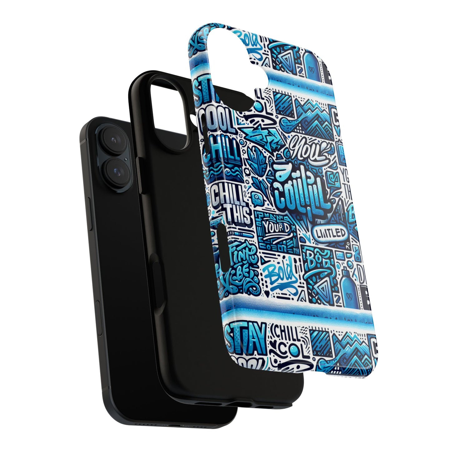blue pattern image 23 phone case for mobile phones shockproof tpu cover with vivid 3d wrap design and retro anime comic style