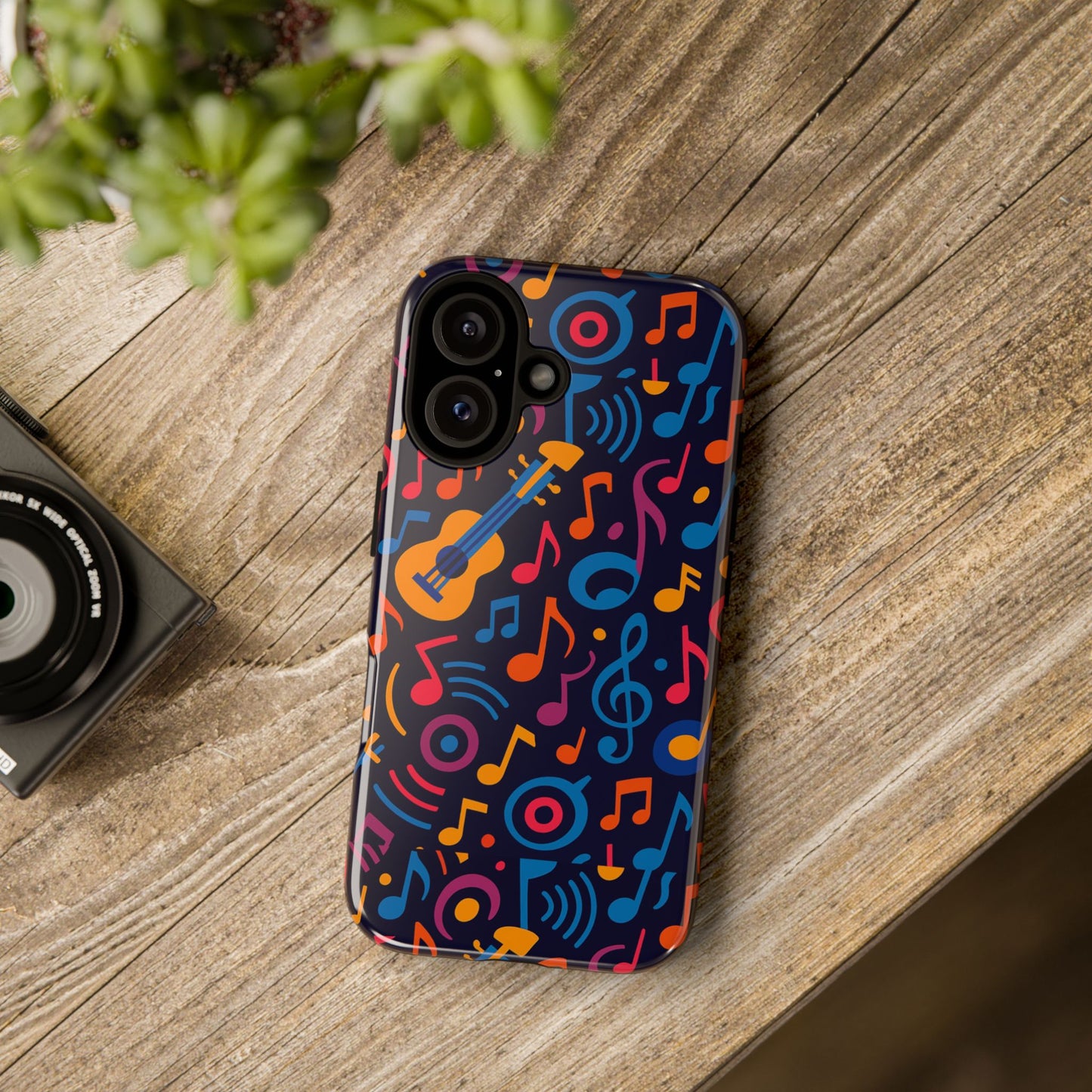 vibrant 3d music design protective phone case for music lovers stylish accessory compatible with iphone 13, 14, 15 & 16 – all models including pro, pro max & plus