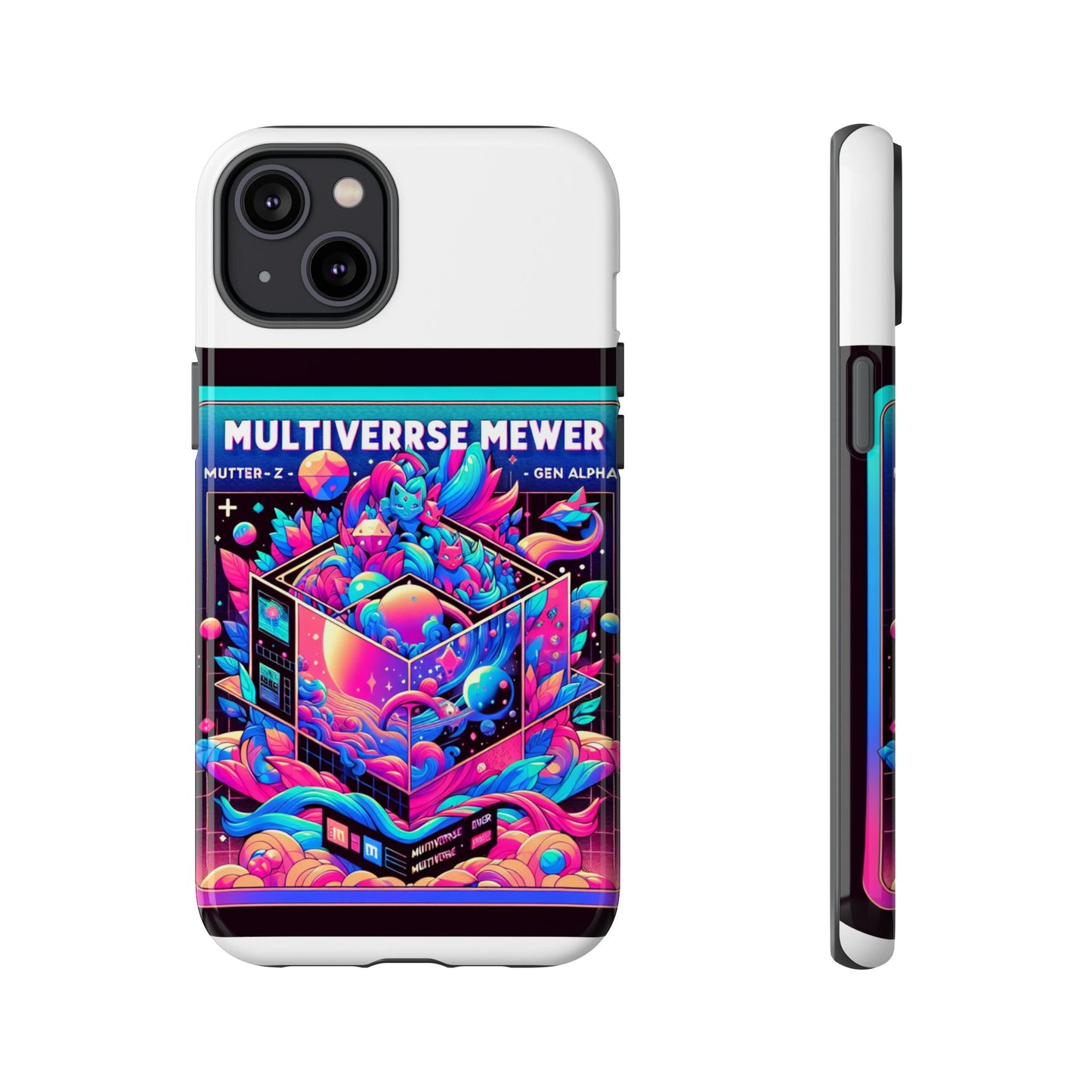 multiverse mewer 3d wrap protective phone case for anime and comic lovers