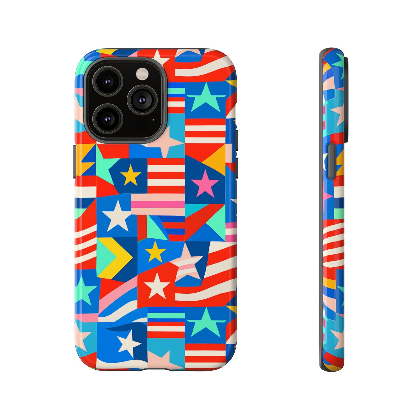 vibrant multicolour 3d wrap protective phone case – stylish accessory for unique expression compatible with iphone 13, 14, 15 & 16 – all models including pro, pro max & plus