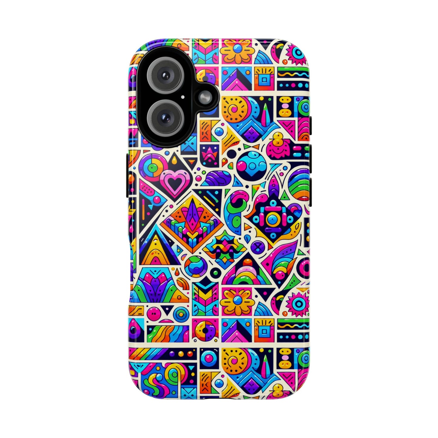 pattern image 4 vibrant anime retro shockproof phone case for men women