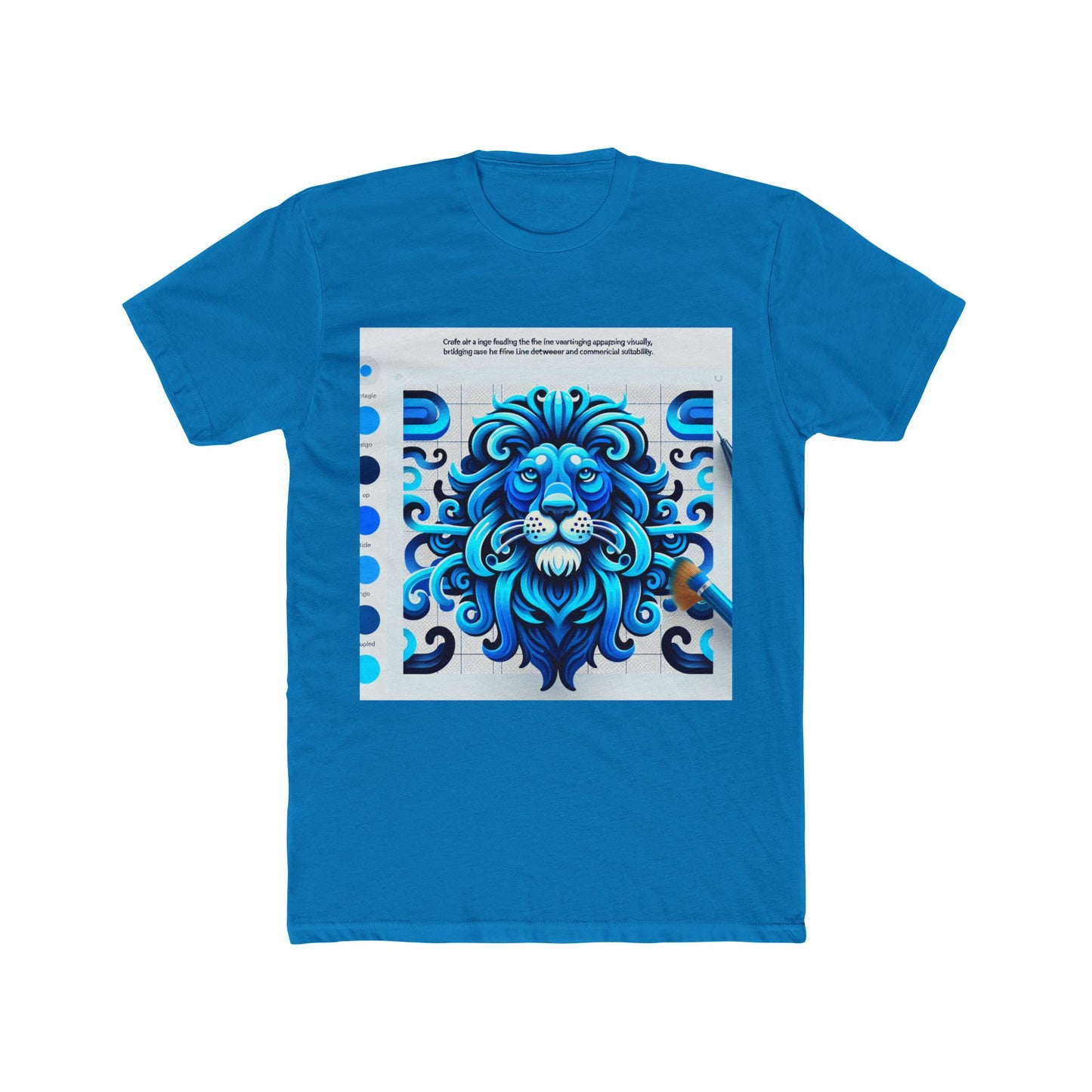 animal graphic blue unisex t-shirt - soft cotton casual wear, perfect gift for men & women